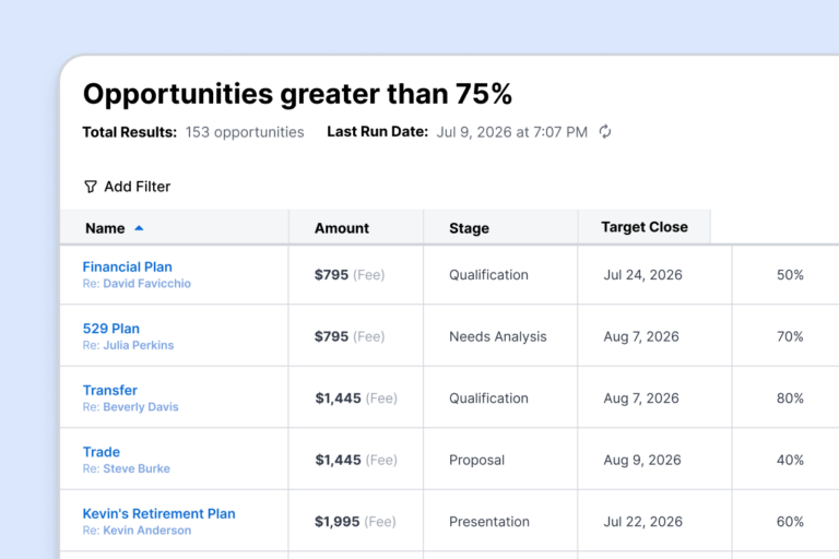 Opportunity Tracking