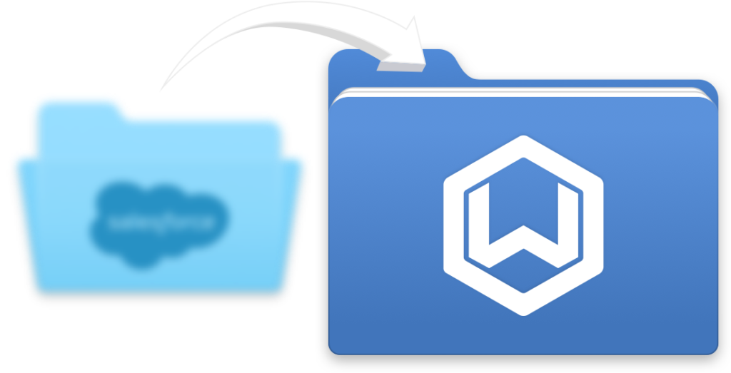 Image of folders representing the easy data migration from Salesforce CRM to Wealthbox