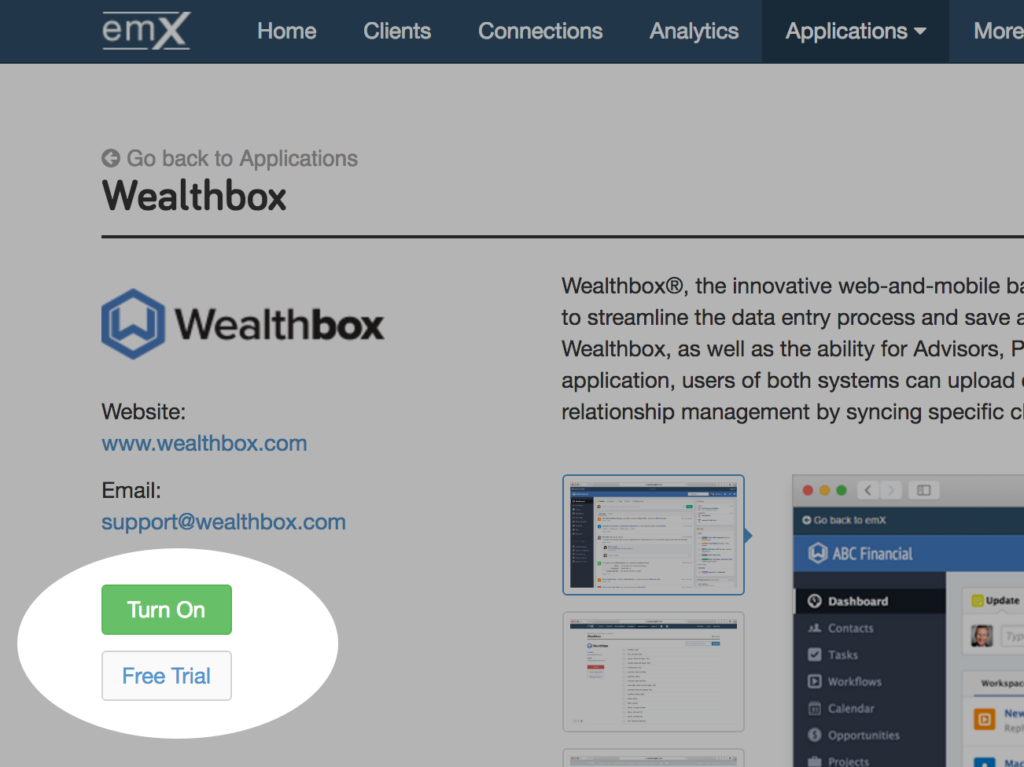 wealthbox_emoney_turn_on