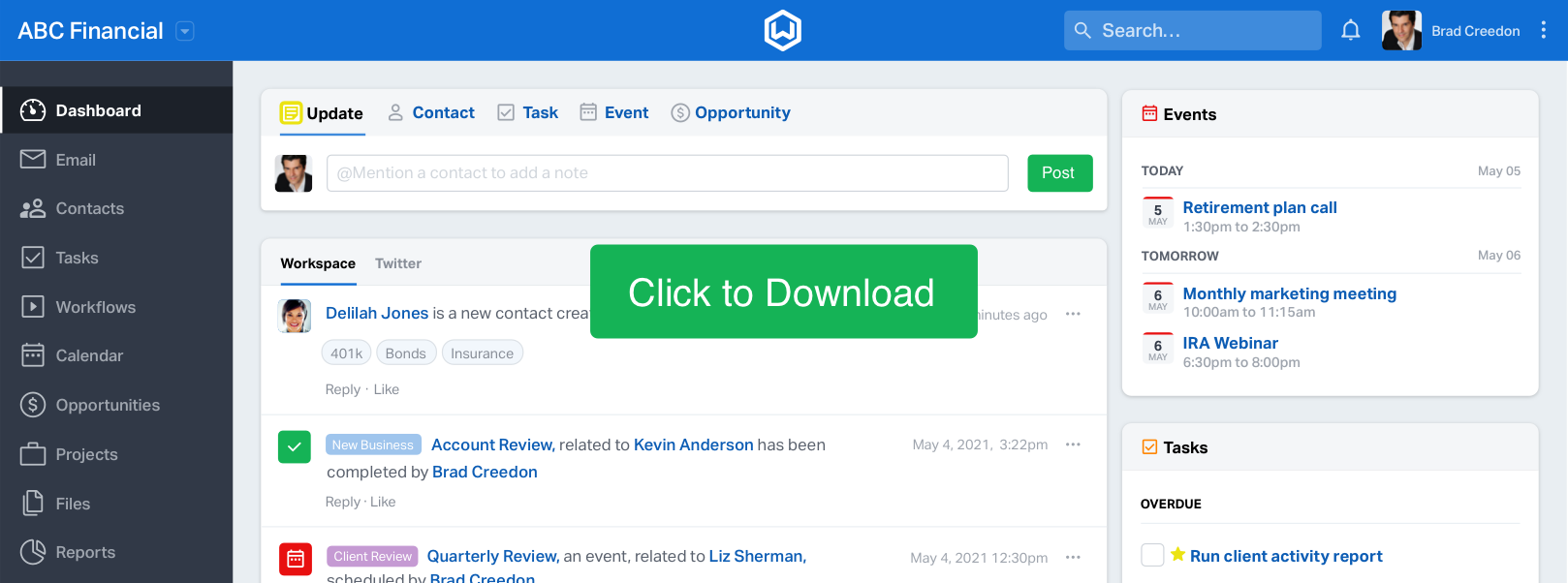 Wealthbox Dashboard