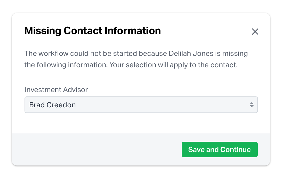 Missing Contact Role Notification
