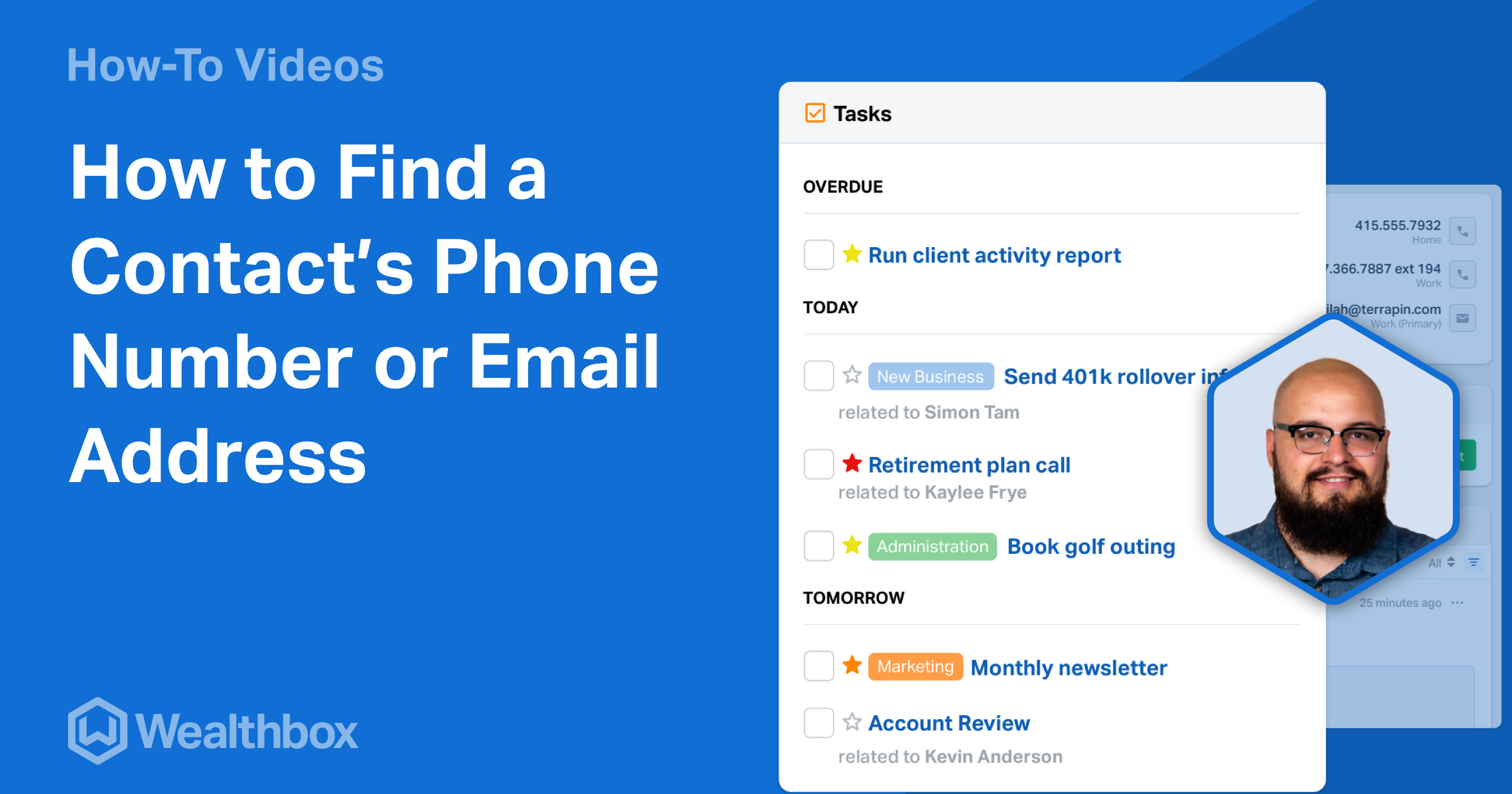 how to find contact number through email