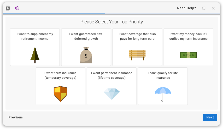 Selecting top priority in BackNine.