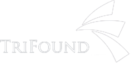 Trifound logo in white