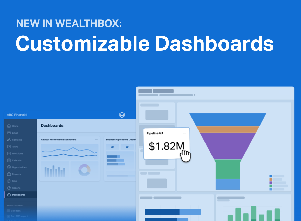 New in Wealthbox: Customizable Dashboards
