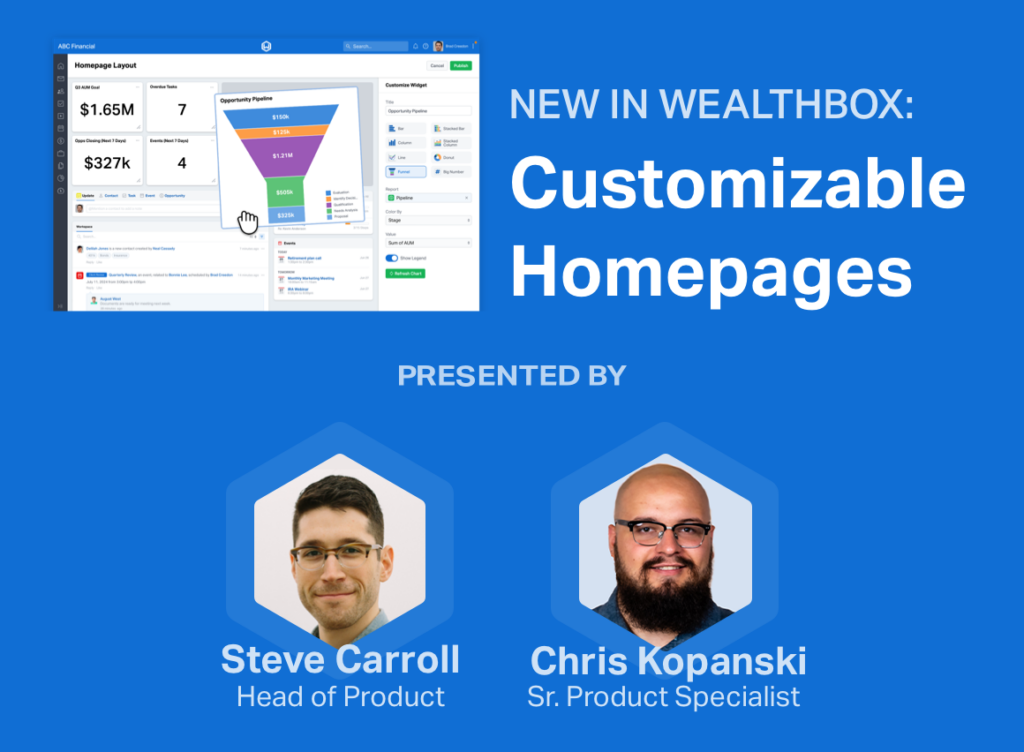 Webinar: Customizable Homepages in Wealthbox